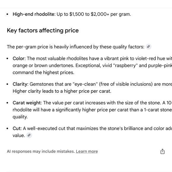 Rare Rhodolite Garnet Necklace & Bracelet Set | 17 IN | 32g - Picture 5 of 6